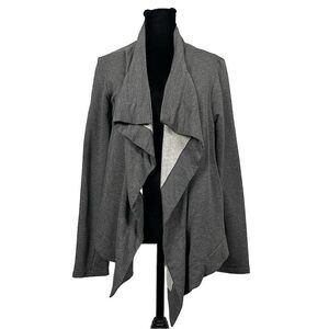 Heather By Bordeaux NWOT Gray Fleece Lined Open Cardigan - Women’s M